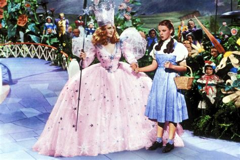 Attire of the good witch from the wizard of oz